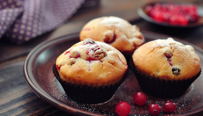 Muffins aux canneberges