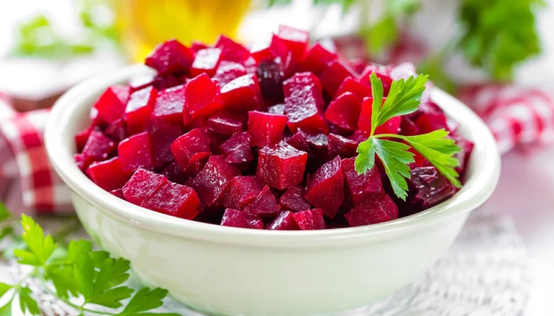 Salade de betteraves rouges