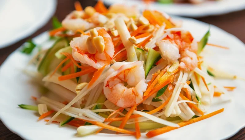 Salade thaï aux crevettes
