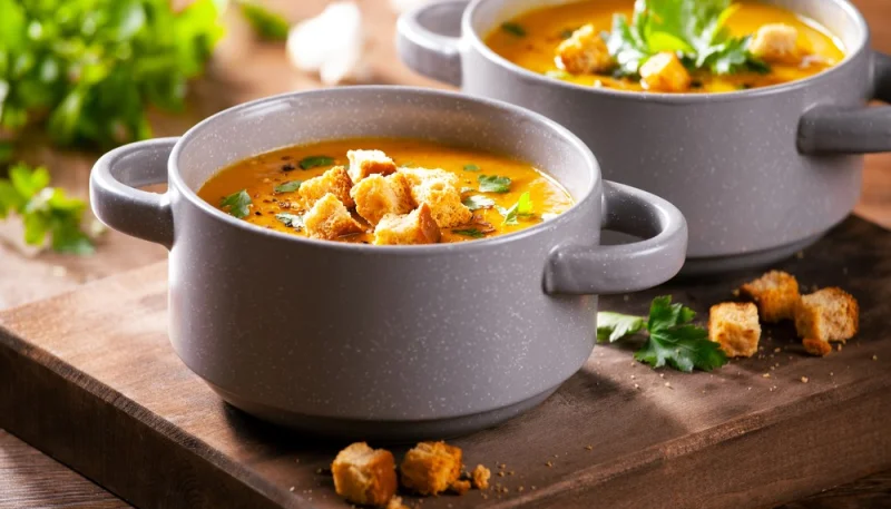 Soupe de butternut et châtaigne