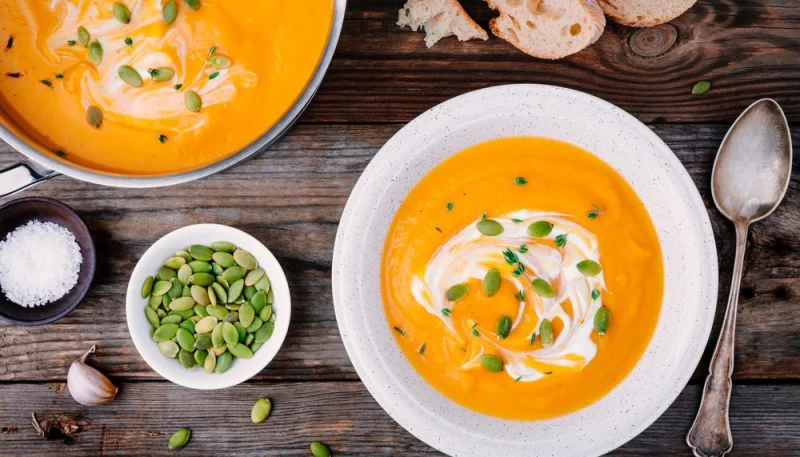 Soupe de potimarron et pomme de terre