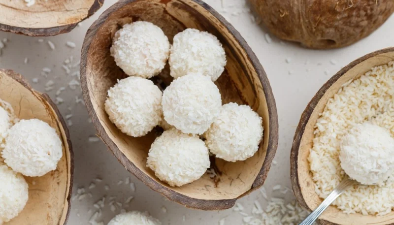 Truffes au chocolat blanc