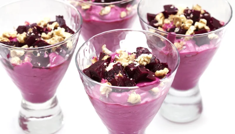 Verrine betterave chèvre