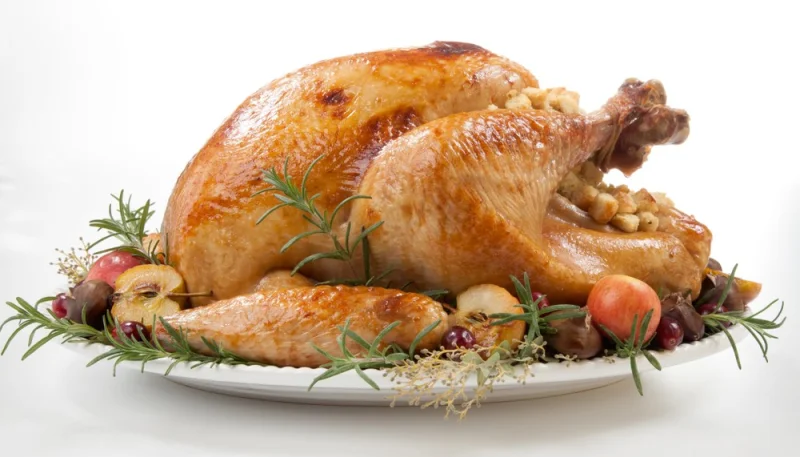 Dinde aux marrons et champignons