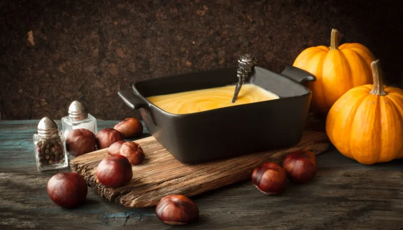 Soupe de potimarron aux marrons