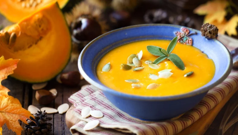 Soupe potimarron et châtaignes