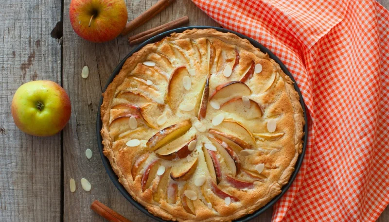 Tarte aux pommes frangipane