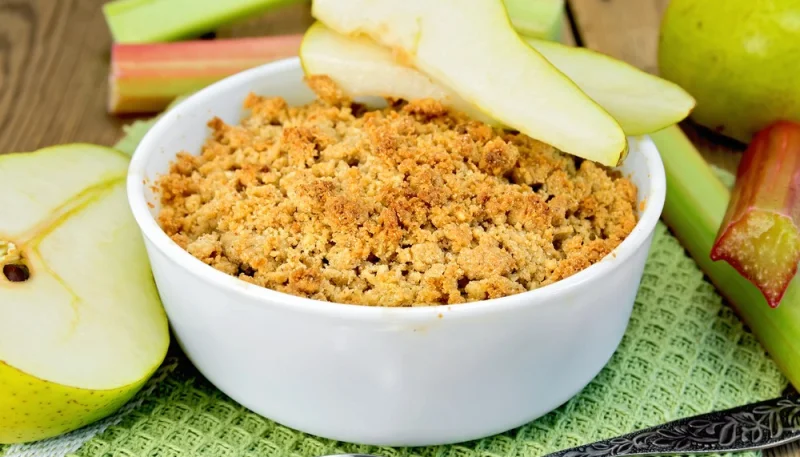 Crumble express aux poires