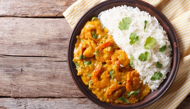 Curry de crevettes express