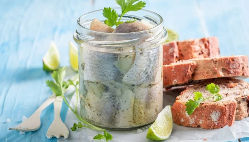 Filets de hareng marinés