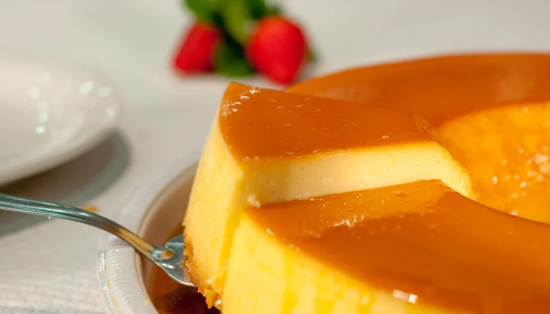 Flan léger au lait de coco
