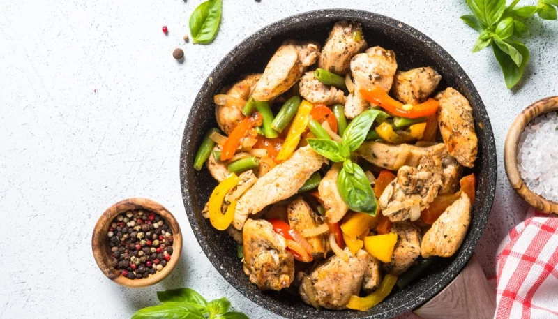 Papillotes de poulet aux légumes