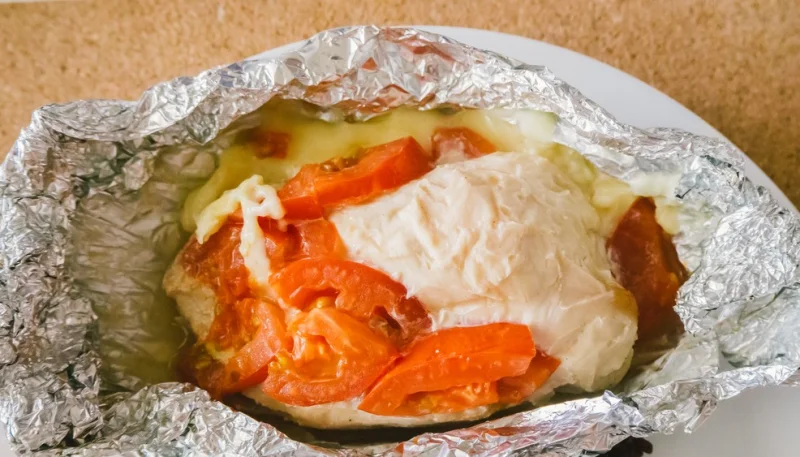 Papillotes de poulet au chèvre