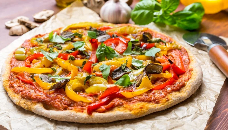 Pizza aux légumes d'été