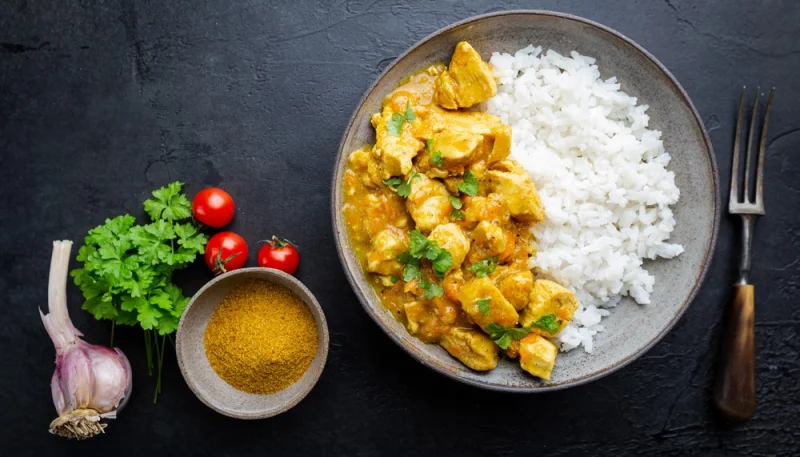 Poulet au curry express