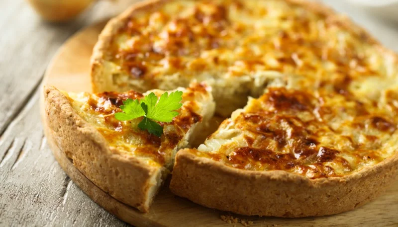 Tarte aux poireaux et au Maroilles