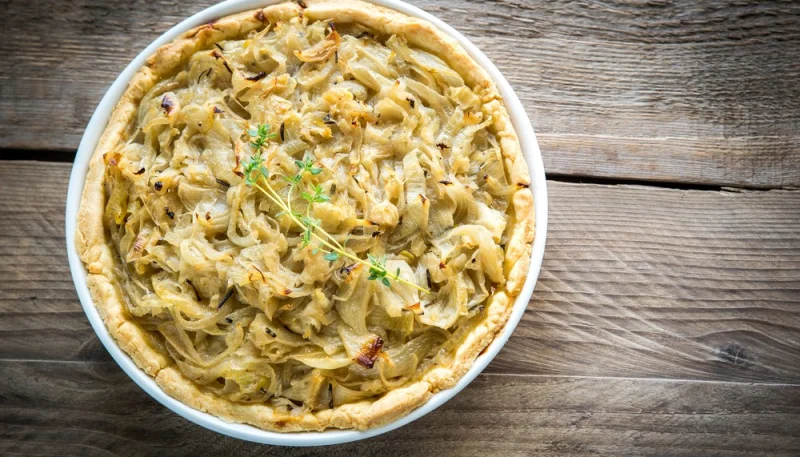 Tarte fine aux oignons