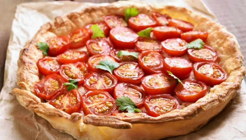 Tarte fine tomate basilic