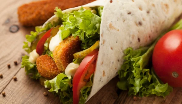 Wrap au chèvre croustillant