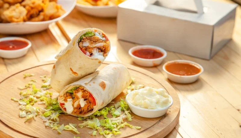 Wrap au poulet croustillant