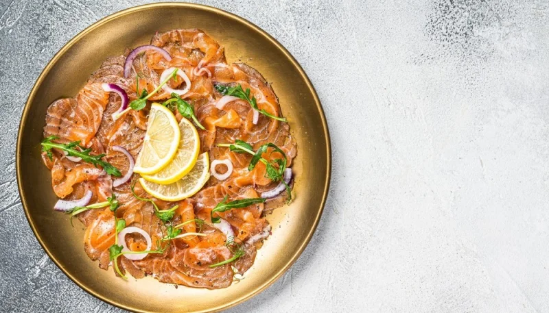Carpaccio de saumon au citron