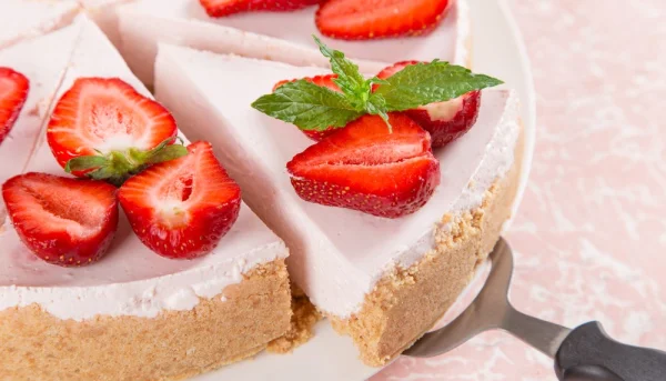 Cheesecake aux fraises sans cuisson
