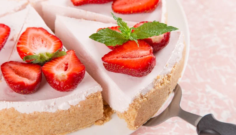 Cheesecake aux fraises sans cuisson