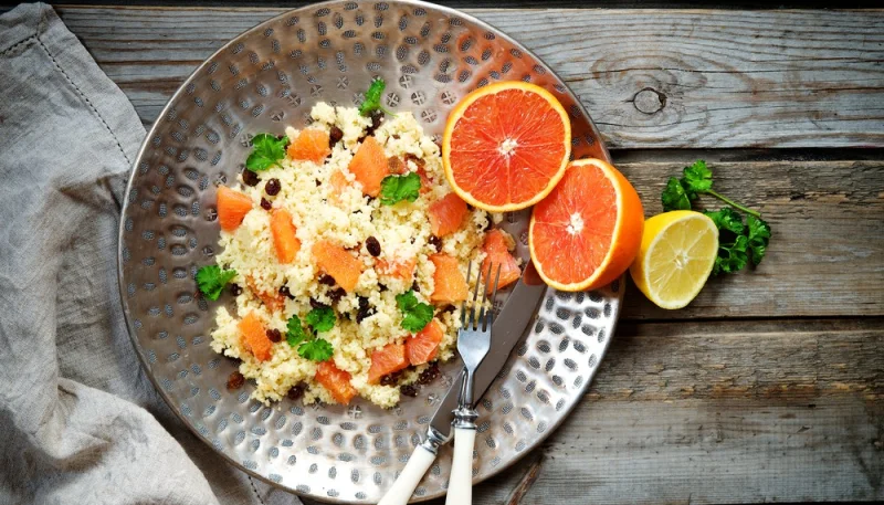 Couscous à l'orange et au poulet