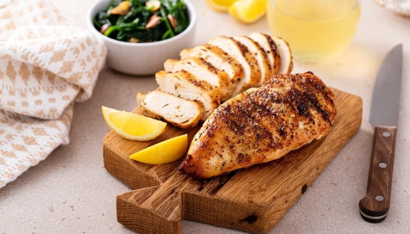 Escalopes de poulet grillées