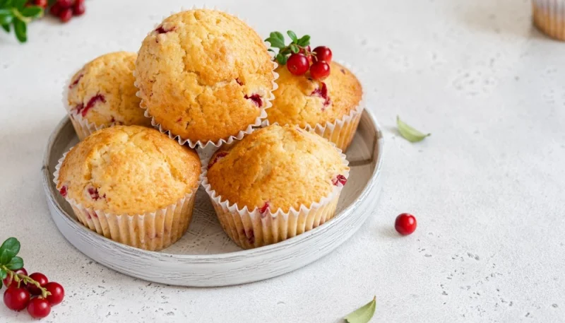 Muffins à l'orange et aux cranberries