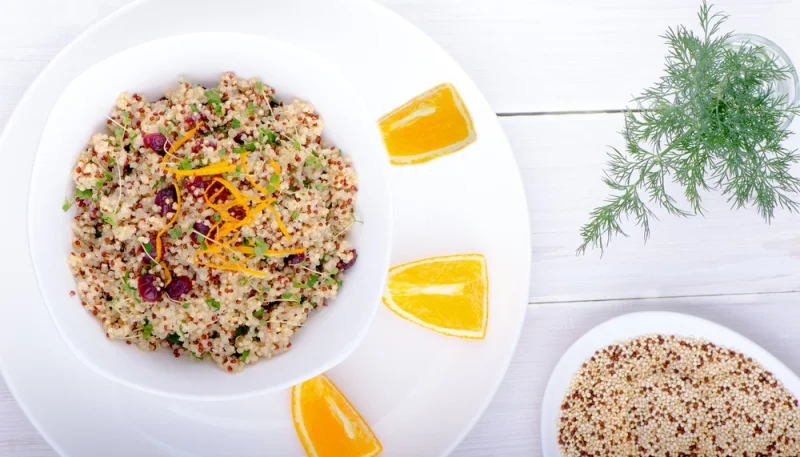 Salade de quinoa à l'orange