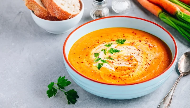 Soupe de carottes et d'orange