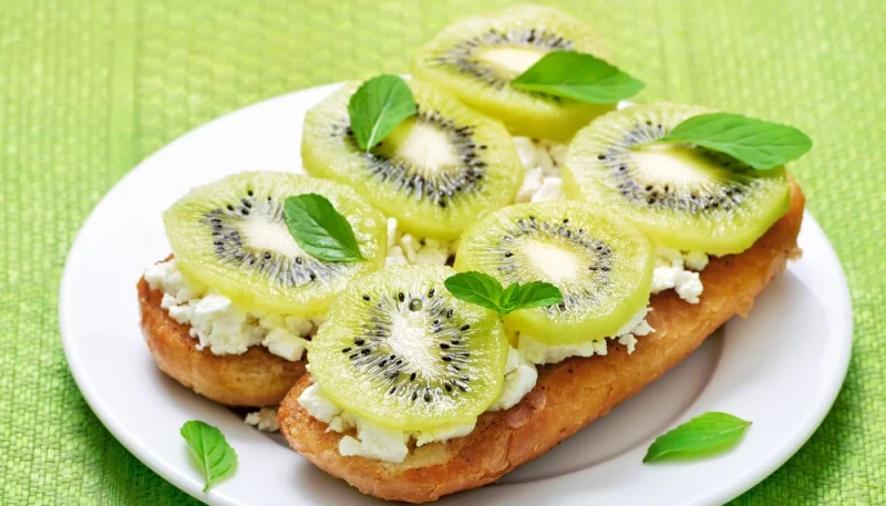 Bruschettas au kiwi
