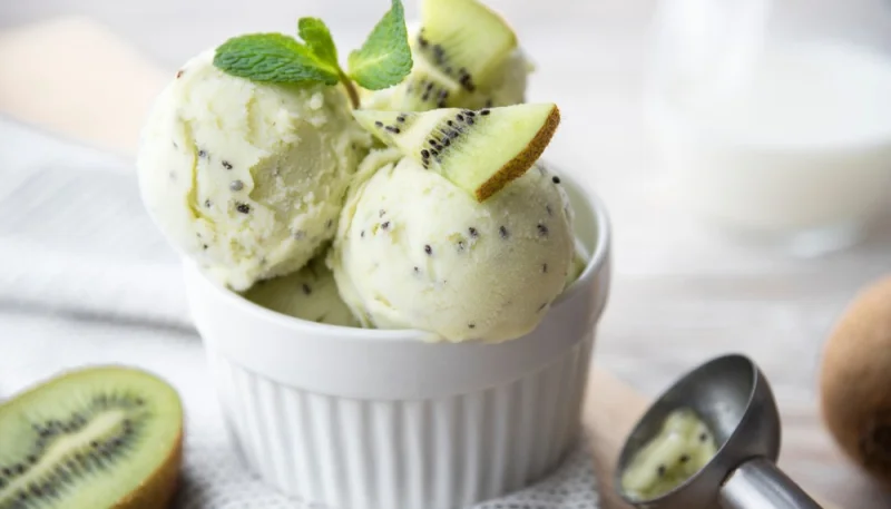 Crème glacée au kiwi