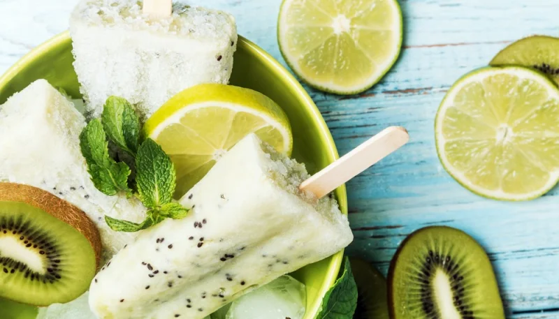 Popsicles kiwi-citron vert