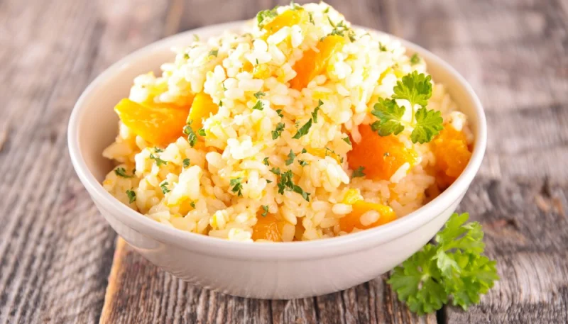 Risotto aux carottes et parmesan