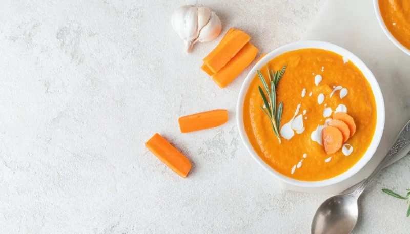 Velouté de carottes et patate douce
