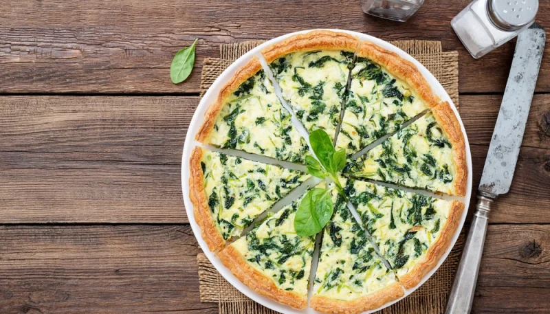 Pizza à la ricotta et aux épinards