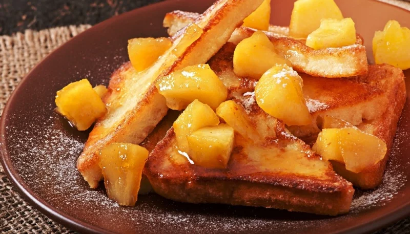 Pommes caramélisées à la poêle