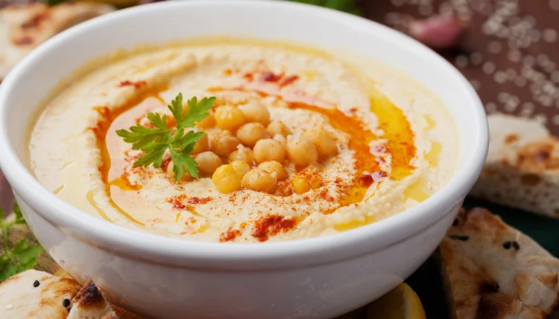 Purée de pois chiches au tahini