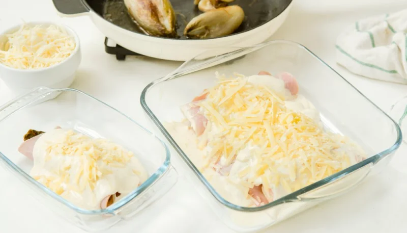 Purée d'endives au jambon