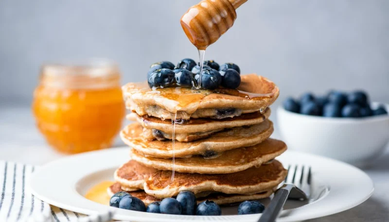 Pancakes aux myrtilles