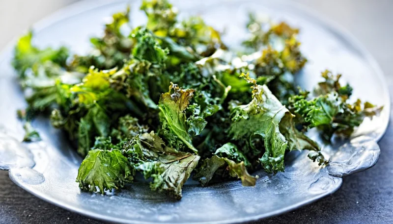 Chips de kale au four