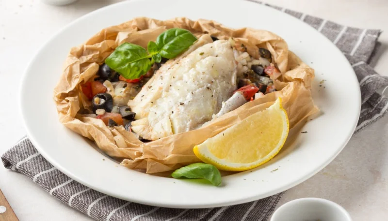 Poisson en papillote aux herbes et citron