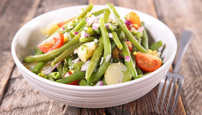 Salade de haricots verts et de pommes de terre