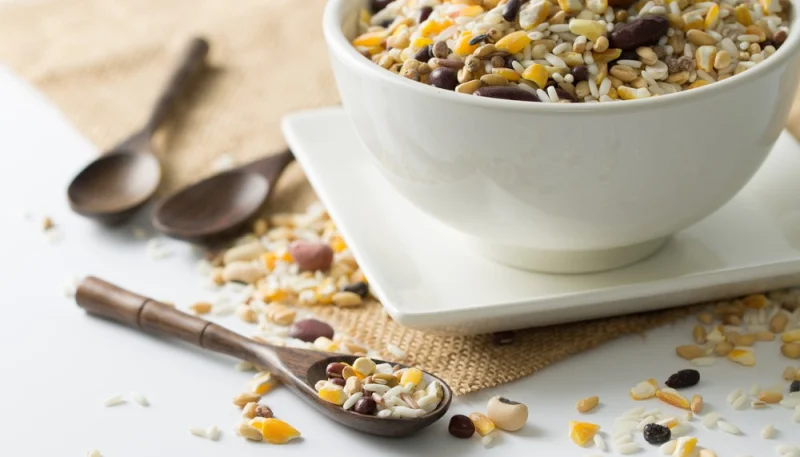 Salade de riz aux haricots rouges et maïs