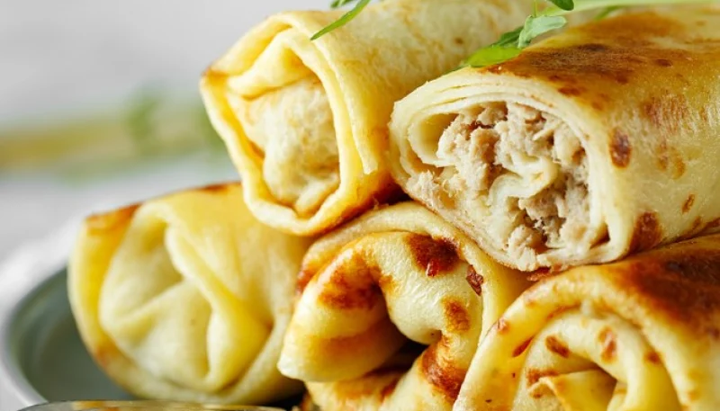Crêpes farcies au poulet