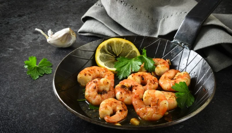 Crevettes sautées à l'ail et au persil