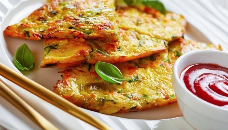 Omelette aux légumes de saison