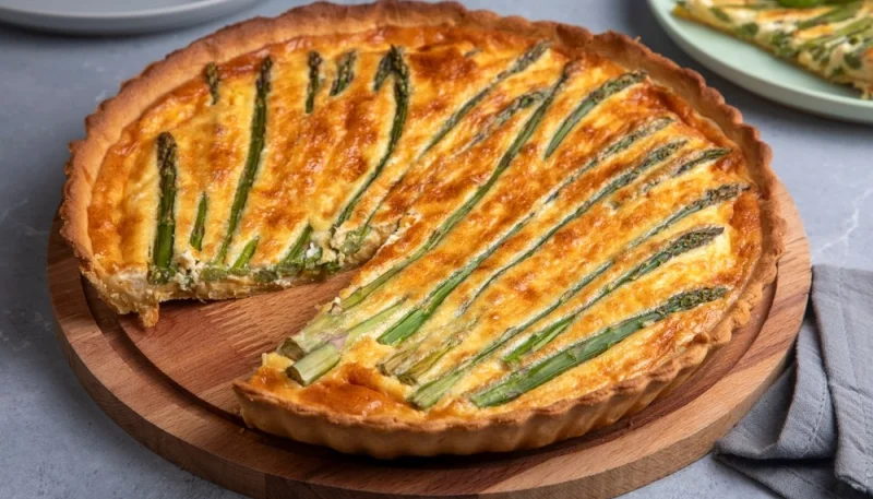 Quiche aux asperges et au parmesan